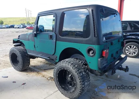 2001 Jeep Wrangler Sport из США, поврежденный, VIN 1J4FA49S71P372425